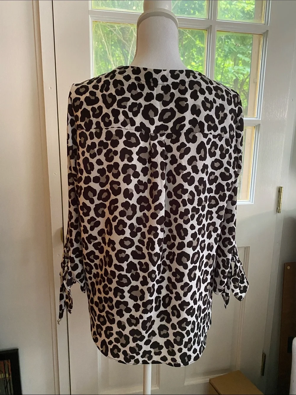 Michael Kors Leopard Print Top, Size Medium